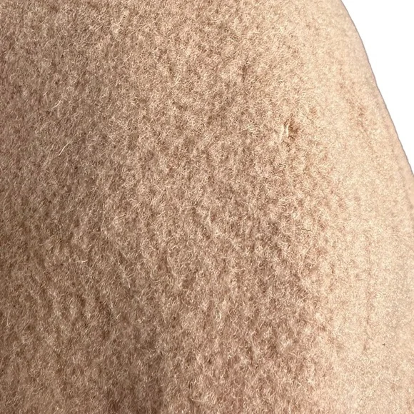 Vintage Julia Klein Wool Camel Tan Longline Trench Winter Neutral Coat Size 12 - Picture 11 of 11